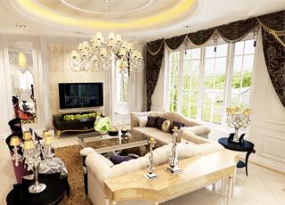 欧式客厅装修设计 演绎浪漫与高雅