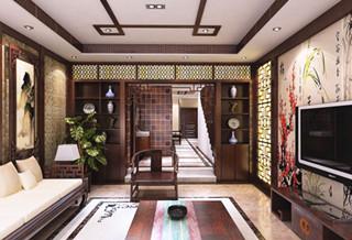 昆明御景新城装修   客厅演绎中式风