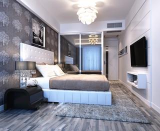 昆明100平米房屋装修  演绎现代灰白格调