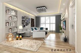 昆明五环峰尚110平装修  极简空间的清新格调