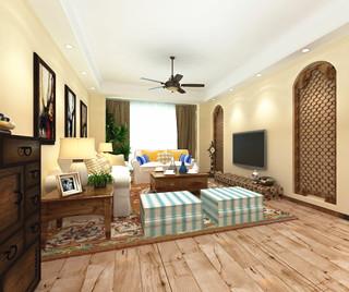 昆明融城昆明湖90平米装修  简约美式演绎别样风情