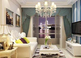 昆明兴港珑湾小区121平装修案例  清新优雅的简欧风住宅