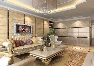 昆明马街摩尔城180平米装修   奢华尊贵欧式风