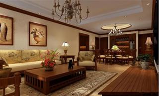 云南国际广电传媒中心140平米装修   复古新中式风情