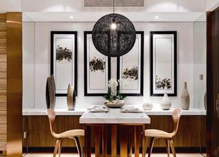 昆明华润中央公园119平装修案例  简约现代中式风