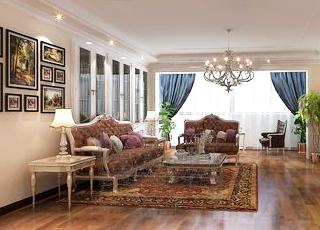 昆明欣都龙城139平装修案例 欧美风情演绎的经典华贵